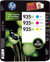 3x HP 935XL Combopack Cyan, Magenta, Gelb Set Satz - MHD End of Life - HP OfficeJet 6800, 6812, 6815, 6820, 6822, 6825, Pro 6200, 6830 Series