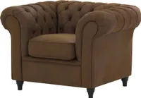 Chesterfield Windsor Premium Wildleder Sessel