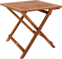 CASARIA® Gartentisch Balkontisch Wetterfest Klappbar Holz 70x70cm 80kg Belastbarkeit Balkon Garten Terrasse Tisch Klapptisch Pflanztisch Akazie Braun