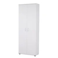MIRJAN24 Kleiderschrank Terni, Stilvoll Schrank vom Hersteller, Standregal mit Türen, Schlafzimmerschrank (Farbe: Weiß)