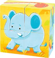 Divoké zvieratá kocky puzzle