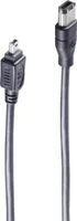 shiverpeaks BS77213, FireWire 400 (IEEE 1394/IEEE 1394a), 4-p, 6-p, Schwarz, Männlich/Männlich, 400 Mbit/s