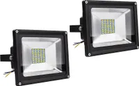 Greenmigo 2 Stück 30W SMD LED Strahler,LED Scheiwerfer Strahler Außen 3200K Warmweiß Fluter IP65 Wasserdicht Flutlicht Außenstrahler für Sportplatz Garage Garten Hinterhof(30 Watt)