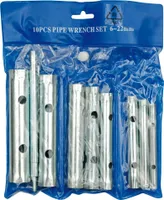 10 tlg. Rohrsteckschlüssel Satz 6-22 mm Steckschlüssel Rohrschlüssel Drehstifte