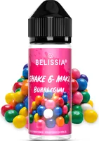 Belissia Shake and Make Bubblegum - 10ml hochdosiertes Lebensmittelaroma + 120ml Schüttelflasche - Für Backen, Speisen, Getränke, Shakes, DIY uvm