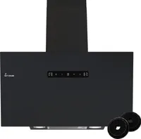 Dunstabzugshaube 80cm TRIO8015S schwarz matt