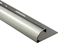 10x Viertelkreis Edelstahlschiene Fliesenschiene Fliesenprofil 25m11mm glänzend