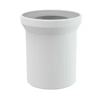 AlcaPlast A91-150 Universal WC Anschluß Rohr | Stutzen DN100 (ø110mm) : Gerade 150 mm Ausführung: Gerade 150 mm