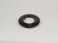 Rosette gussgrau emailliert für Pelletofenrohr 80mm oder 100mm – DN 80