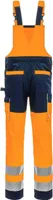 NITRAS MOTION TEX VIZ lange Warnschutz Latzhose | orange | Gr. 60