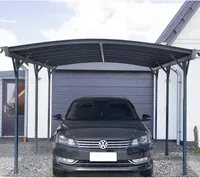 HOME DELUXE - Design Carport - FALO, Anthrazit - Maße: 505 x 300 x 226 / 240 cm - inkl. Montagematerial I Autoüberdachung Garage Unterstand