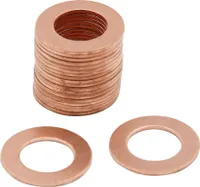 20Stk.12mm Innendurchmesser Kupfer Quetschscheiben Flachdichtungen Plattenringe