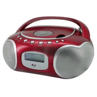 Soundmaster SCD4200 Stereo DAB+/UKW PLL-Radio mit CD und AUX-In, versch. Farben Farbe: Rot
