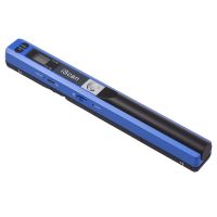 Přenosný skener iScan Miniaturní ruční skener dokumentů Skener knih formátu A4 JPG a PDF 300/600/900 DPI，Modrá barva