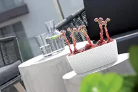 Blumenkasten Splofy für Innen- und Außenbereich Pflanzgefäß Innentöpfe Blumentopf Pflanzkübel Pflanzkasten, Farbe Anthrazit 397 mm