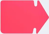 Folia Werbesymbol 300 g/m² Pfeil 24 cm, doppelseitig, leuchtrot (20er Pack)