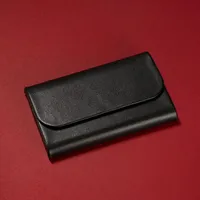 Sigel Leder Visitenkarten Etui 'Torino' VZ270 Karten Aufbewahrung Mappe schwarz