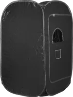 Mobile Dampfsauna Heimsauna Wärmekabine Saunakabine mit Klappstuhl 2L Schwarz