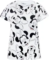 Disney - T-Shirt für Damen NS5385 (S) (Weiß/Schwarz)