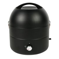 TAINO Grill-to-Go Gasgrill BBQ portabel Grill Camping tragbar Kugelgrill Gas Tischgrill Schwarz