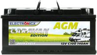 Electronicx Caravan Edition Batterie AGM 140 AH 12V Wohnmobil Boot Versorgung