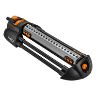 NEO TOOLS Rasensprenger bis 320 m2, Sprengbreite bis 20 m x 16 m, 20 Auslassdüsen - Oszillationssprenger für den Garten