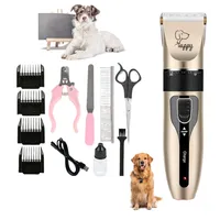 MCBOSON 12 Teiliges Hundeschermaschine Set, Profi Schermaschine,  Haustierrasierer mit 4 Grenzkämmen, Fellscheren