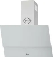 GURARI Kopffreihaube Gurari GCH 268 WH 8 Prime inkl. Umluftset, Wandhaube mit Fernbedienung, Dunstabzugshaube 80cm, Weiß Glas, EEK A, 1000m³/h