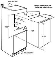 AEG - SKB510F1AS - Einbau-Kühlschrank - Schlepptür-Technik