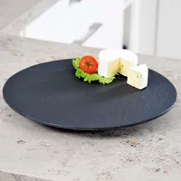 KESPER Buffet-Platte Schiefer, Höhe 8-10 mm, rund, ø: 355 mm