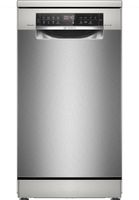 Bosch SPS6YMI14E Serie 6 Standgeschirrspüler, 45 cm breit, 10 Maßgedecke, Silence Plus, 3-fach Rackmatik, Silver Inox