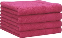 Betz 4 Stück Duschtücher 70x140 cm PALERMO 100% Baumwolle  Farbe: cranberry