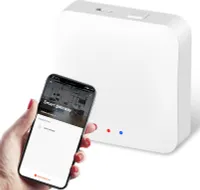 Tuya ZigBee Gateway Hub Intelligenter ZigBee Central Hub WLAN Smart Home Bridge Drahtlose Fernbedienung Verbindung mehrerer Geraete Bis zu 60 Smart Devices Kompatibel mit Alexa Google Assistant