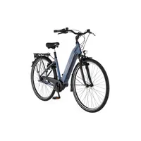 FISCHER E-Bike Pedelec City CITA 2.1i, Rahmenhöhe 41 cm, 28 Zoll, Akku 418 Wh, Mittelmotor, tiefer Einstieg, Nabenschaltung, LED Display, blau