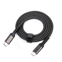 INF USB-C zu USB-C Kabel 5A/20V PD 100W Ladegerät Schwarz 2 m