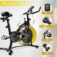 Speedbike mit LCD Display Riemenantrieb /& stufenloser Widerstand ULTRAPOWER SPORTS Heimtrainer Fahrrad mit 10 kg Schwungrad Ergometer inkl