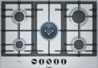 Bosch Serie 6 PCQ7A5B90 Einbau-Gaskochfeld, Stahl, 5 Brenner