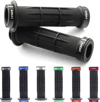 Area1 Motorrad Motorroller Lenkergriffe Griffgummis 22/24-25mm offene Enden für Lenkerendenspiegel und Vibrationsdämpfer Schwarz