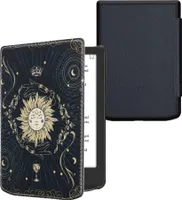 kwmobile Klapphülle kompatibel mit Pocketbook Verse / Verse Pro / Verse Color / Vivlio Light / Light HD Hülle - eReader Case - Tarot Karten Dunkelblau