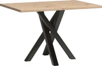 MIRJAN24 Tisch Cali 13, Stilvoll Esszimmertisch, Esstisch, Loft Wohnzimmer Kollektion (Schwarz / Artisan Eiche)