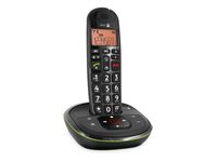 Doro Phone EASY 105W Strahlungsarmes Schnurlostelefon mit Anrufbeantworter, Rufnummernanzeige, 10h Sprechzeit, 4 Tage Standby, Freisprechfunktion, DECT
