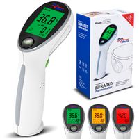 Universal Kontaktlos Infrarot Thermometer Fieber Stirnthermometer Oberflächen Flüssigkeiten 2in1