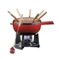 Spring Guss-Fondue-Garnitur rot 20 cm Saas Fee