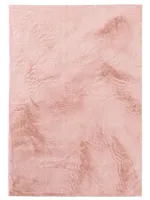 Fellteppich Furry Rosa 120x170 cm Wohnzimmer Rechteckig Rutschfest Waschbar Hochflor benuta Flauschig Plüsch Shaggy Weich