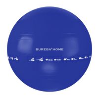 Trendy Sport Bureba Ball Ø 65 cm, Sitz- und Gymnastikball, ideal für privaten Gebrauch, platzsicher, inkl. Übungsplan und Handpumpe, in blau