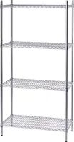 Chrómovaný oceľový regál 910x455x1800 mm