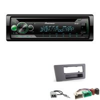 Pioneer DEH-S410DAB 1-DIN CD Digital Autoradio AUX-In USB DAB+ Spotify mit Einbauset für Volvo S60 I 2000-2004