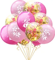 Oblique Unique Konfetti Luftballon Set für Schuleinführung Schulanfang Deko Ballons rosa gold