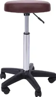 Rund Rollhocker Drehhocker Arzthocker Arbeitshocker Praxishocker Bürohocker, Color:Braun, Größe:1er