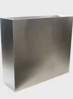 KÖHKO® Designer-Hochbeet aus Edelstahl Viva 72 x 17 x 62 cm | matt gebürsteter Pflanztrog eckig & groß